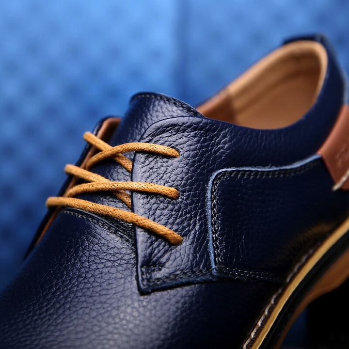 Chaussures Oxford en cuir de haute qualité pour hommes, disponibles en différentes couleurs