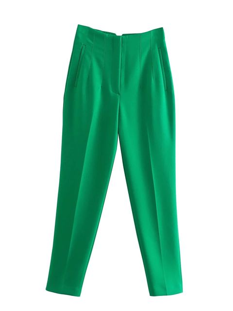 ALY - Pantalon femme taille haute