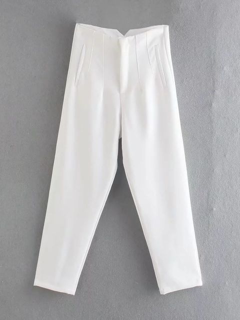 ALY - Pantalon femme taille haute