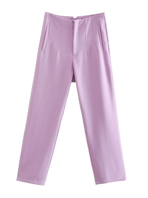 ALY - Pantalon femme taille haute
