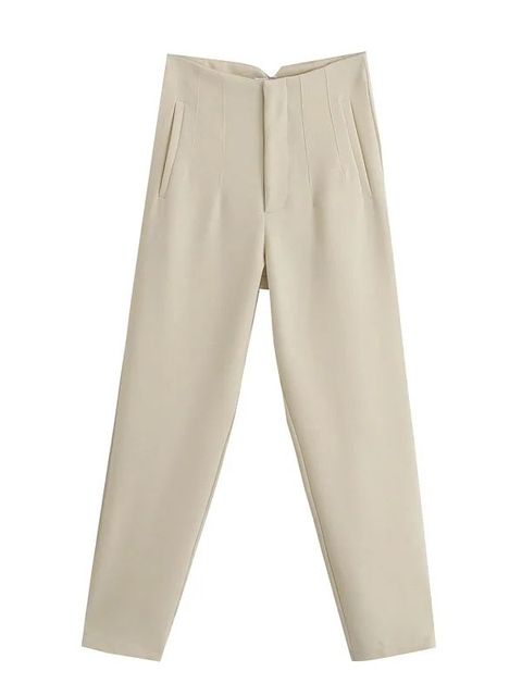 ALY - Pantalon femme taille haute