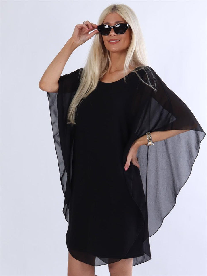 Marena - Robe tunique avec des couches de mousseline de soie