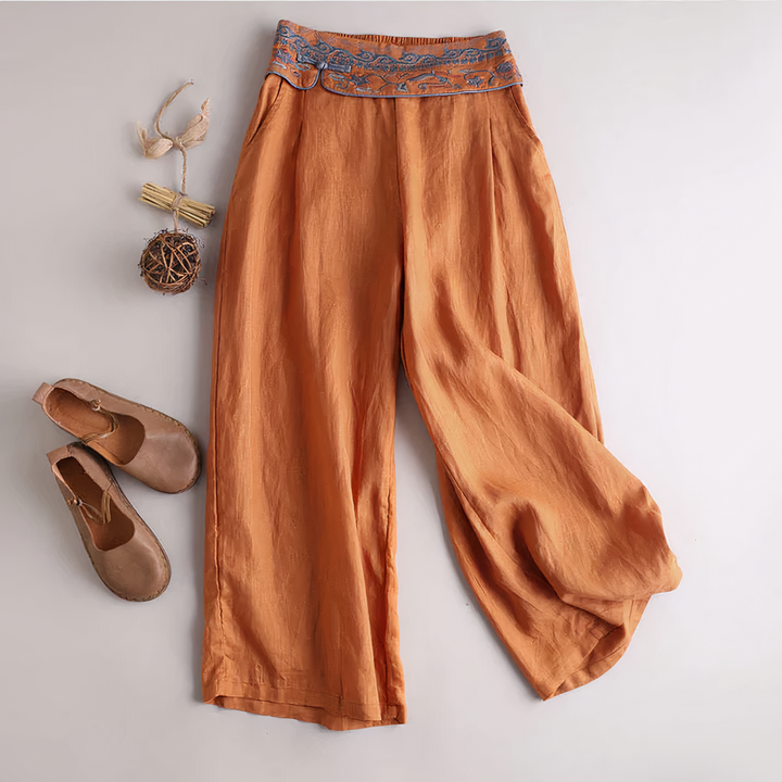 Liza - Pantalon vintage en coton ample