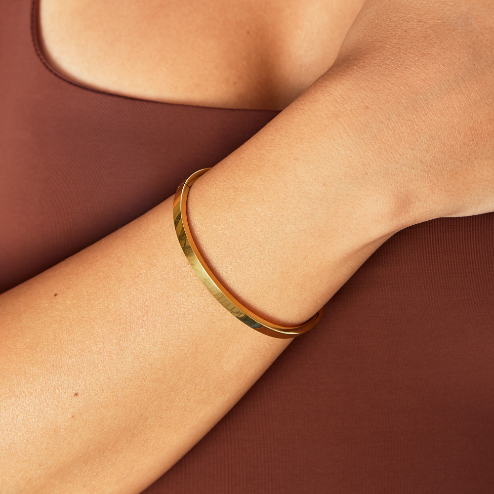Bracelet rigide minimaliste avec fermeture invisible - Loredana
