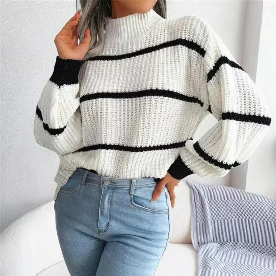 Pull douillet en coton pour femme avec une coupe élégante