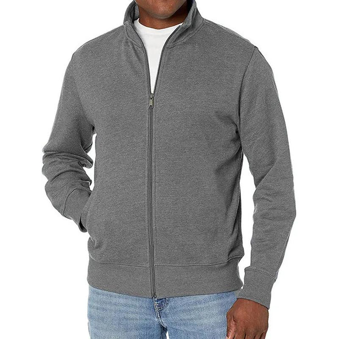 Sweat zippé sportif pour homme avec col montant