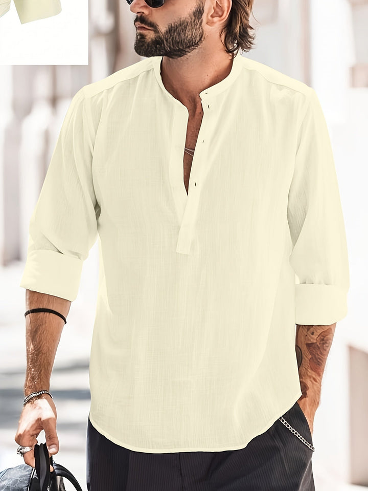 Chemise décontractée en coton pour hommes