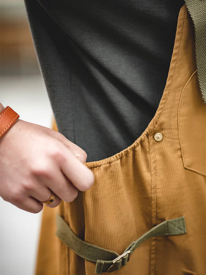 Salopette ample extensible pour homme avec poche unique