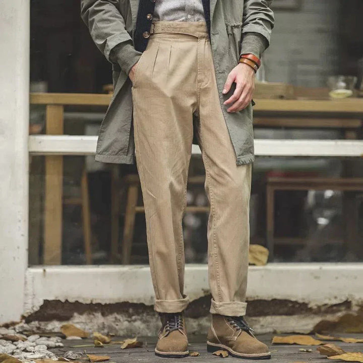 Harrison - Pantalon Gurkha à plis sur le devant