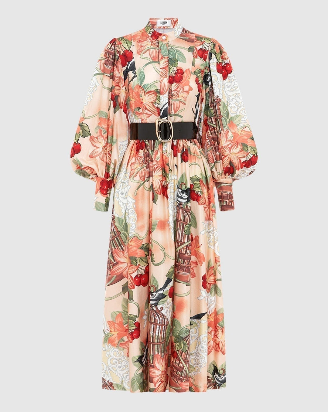 Azalea - Robe midi imprimée en Fortune