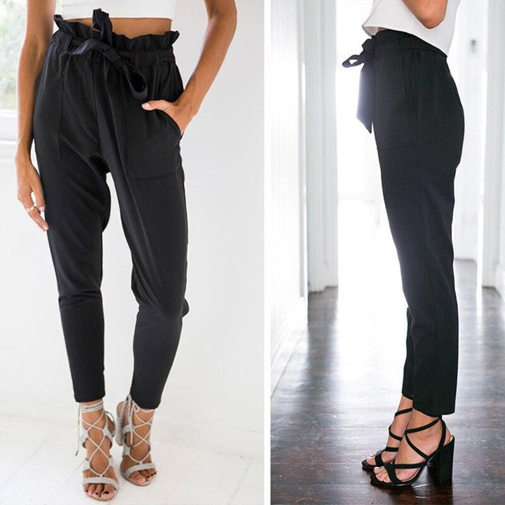 Eleanor - Pantalon de harem à taille haute