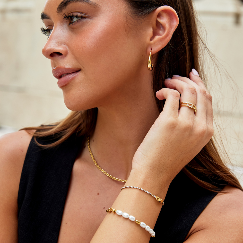 Bracelet tennis avec zircons étincelants - Isotta