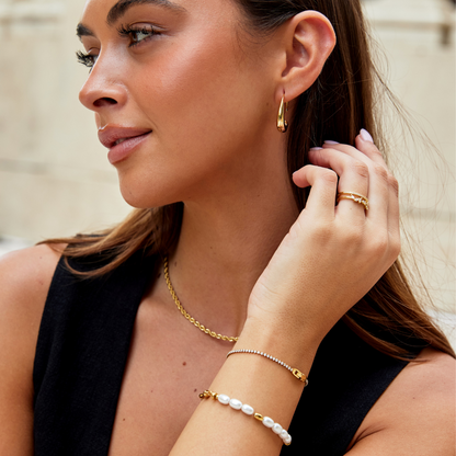 Bracelet tennis avec zircons étincelants - Isotta