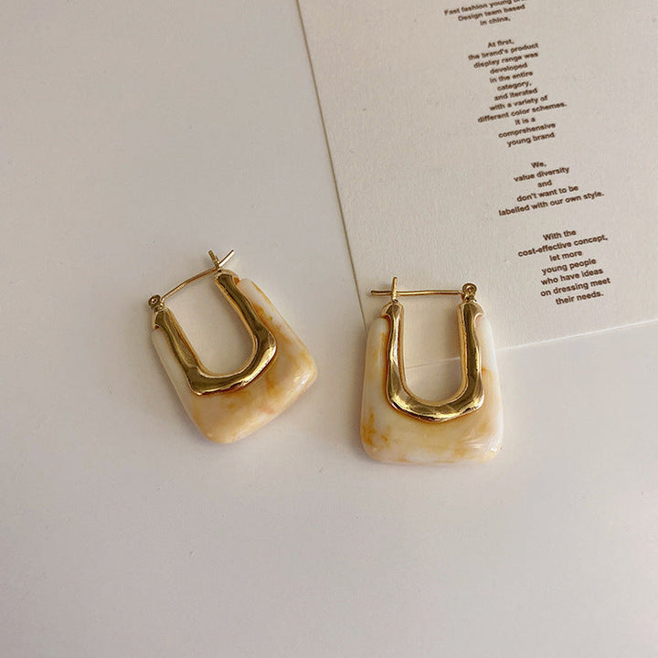 Boucles d'oreilles avec nœud en citrine