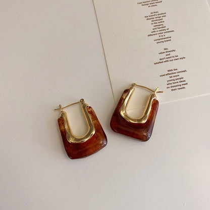 Boucles d'oreilles avec nœud en citrine