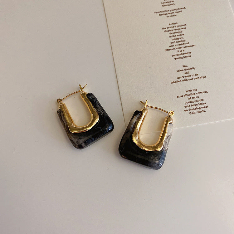 Boucles d'oreilles avec nœud en citrine