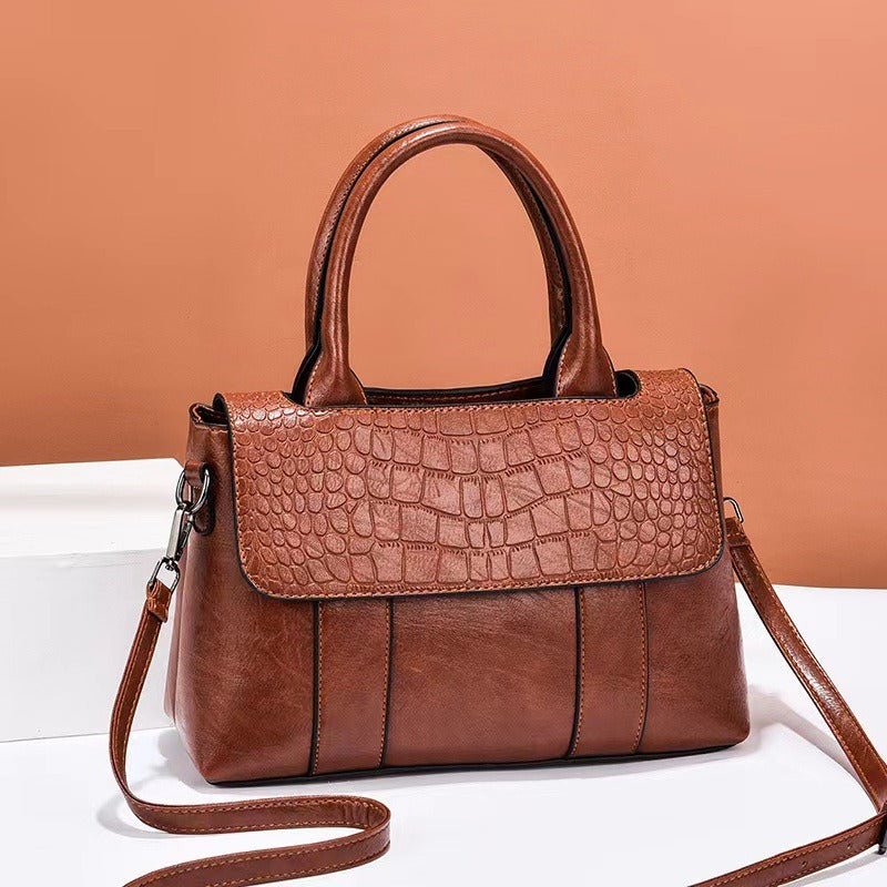 Sac à main effet cuir gaufré pour femme avec style structuré - Camila