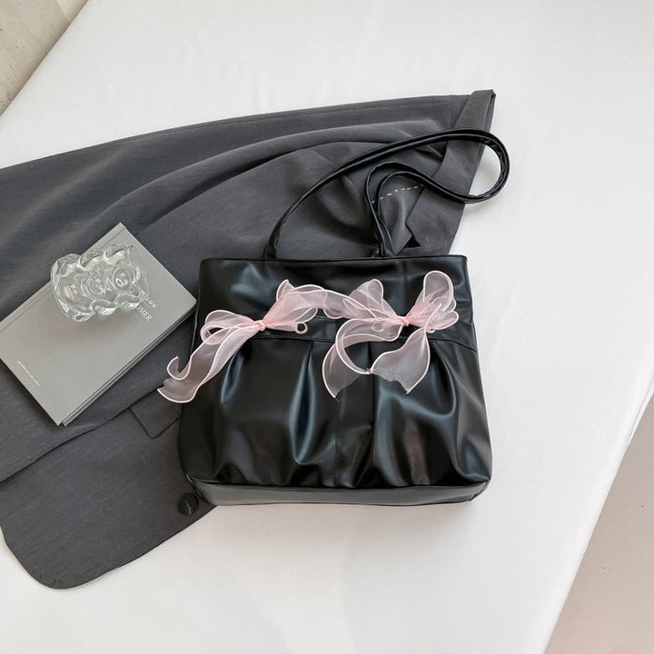 Sac fourre-tout pour femmes avec nœuds décoratifs style universitaire - Amelia
