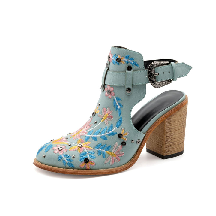 Nina - Chaussures Broderie Florale