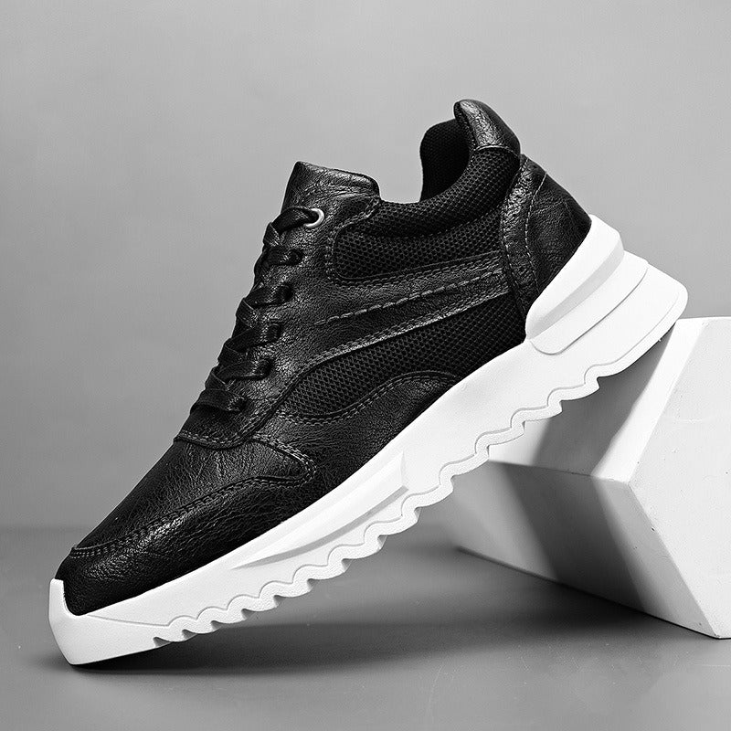 Baskets homme en cuir synthétique à semelle épaisse - Mateo