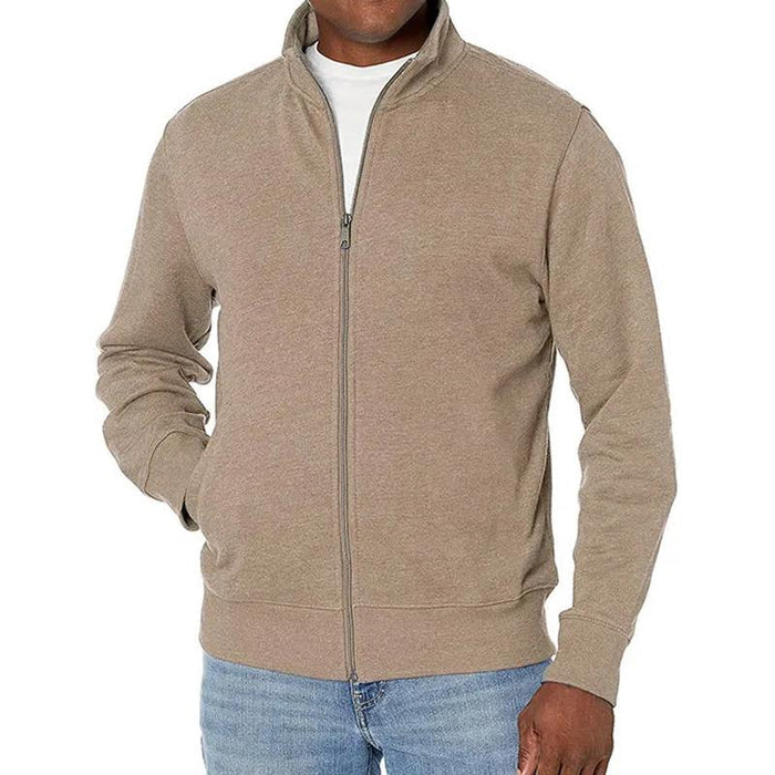 Sweat zippé sportif pour homme avec col montant