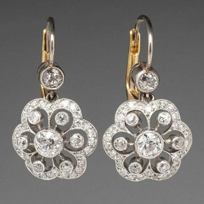 Boucles d'Oreilles Cristal Mandala Retro Édition Limitée Collection Prestige