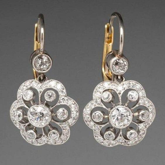 Boucles Doreilles Mandala Vintage Cristal Raffiné Édition Limitée Numérotée