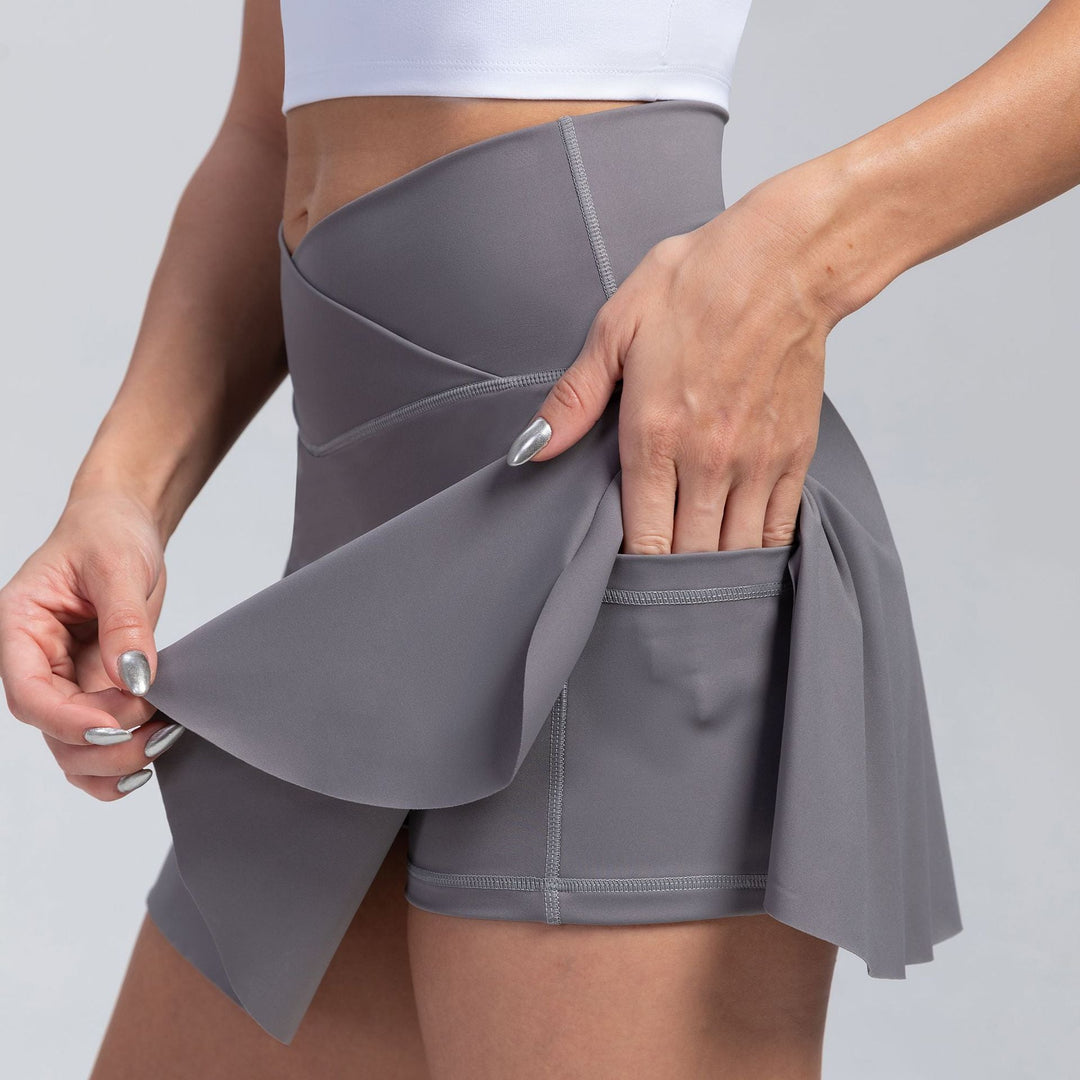 Jupe de sport Ragnilda - Jupe sportive taille haute avec poches