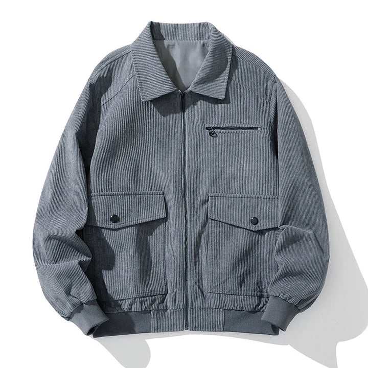 Manteau zippé en velours côtelé - Henry