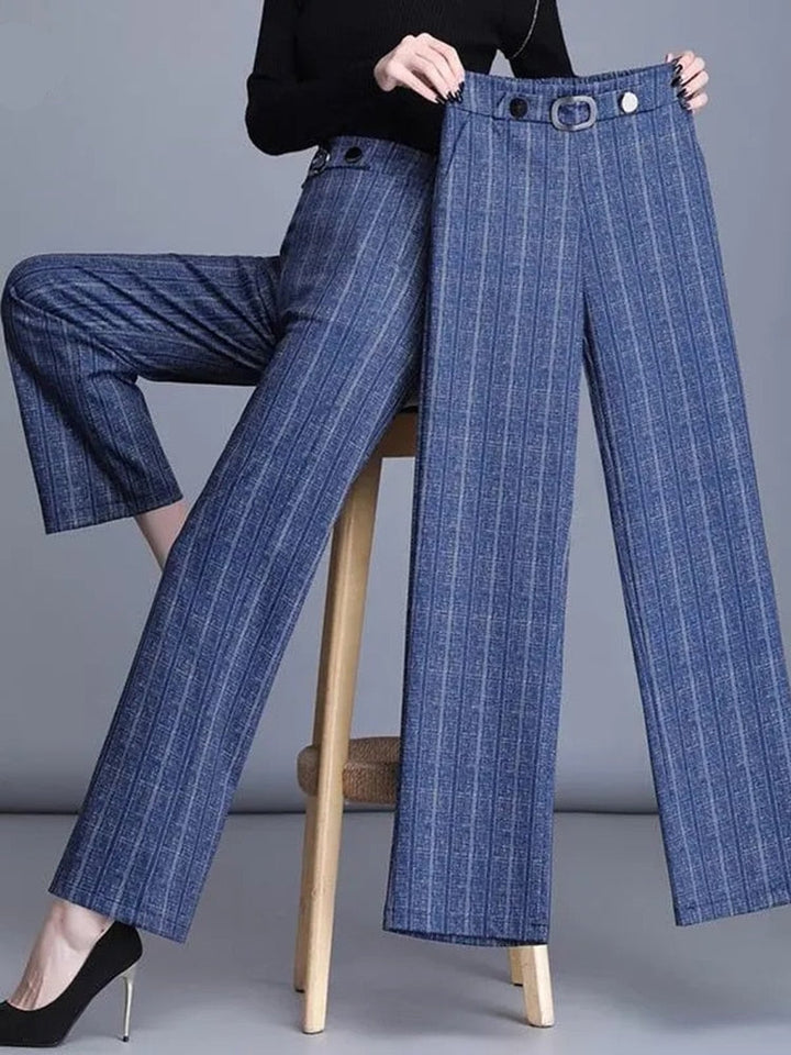 Pantalon Zita - Pantalon de bureau pour femme avec taille haute - Stylé et confortable pour le travail au quotidien