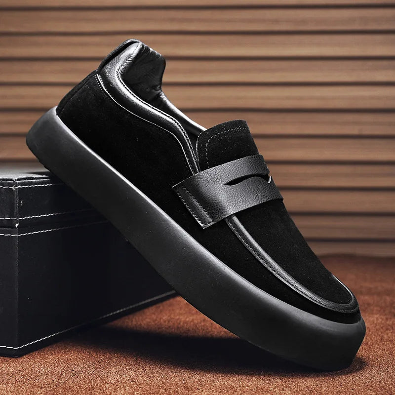 Mocassins en daim à la mode pour hommes - Stylés et confortables