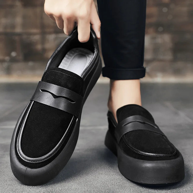 Mocassins en daim à la mode pour hommes - Stylés et confortables