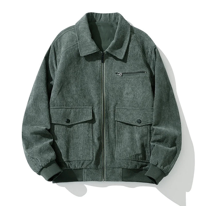 Manteau zippé en velours côtelé - Henry