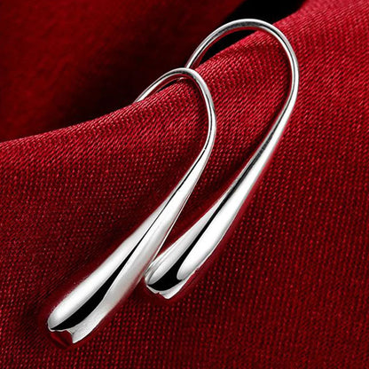 Boucles Doreilles Goutte D Eau Argent Sterling Edition Exclusive Fabriqué Au Royaume Uni