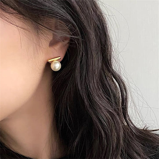Boucles d'oreilles barrettes nacrées