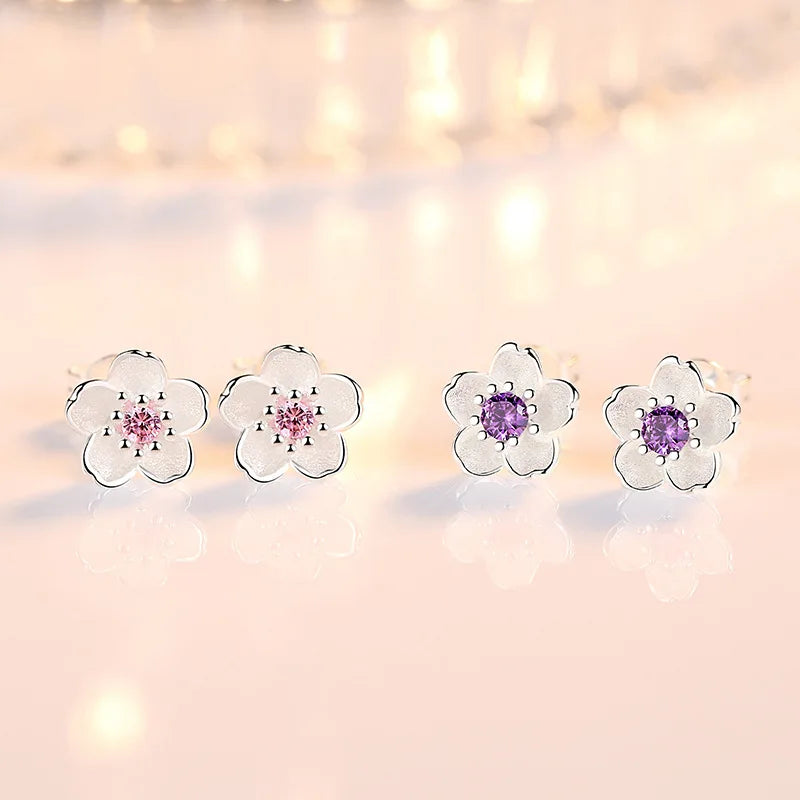 Boucles à Clous Zircone Cubique Argent Sterling Édition Exclusive Atelier