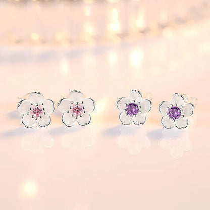 Boucles à Clous Zircone Cubique Argent Sterling Édition Exclusive Atelier