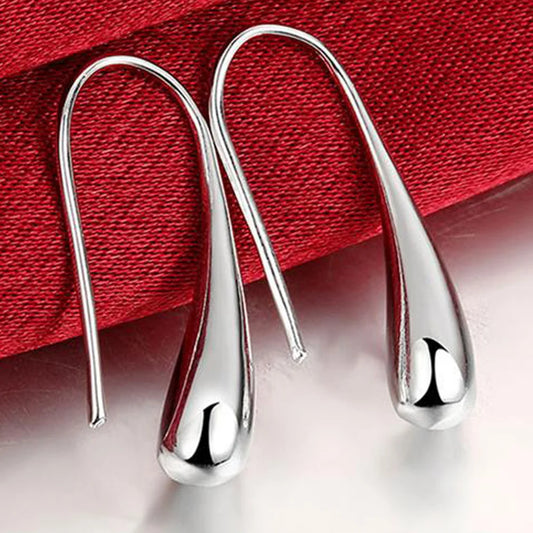 Boucles Doreilles Goutte D Eau Argent Sterling Edition Exclusive Fabriqué Au Royaume Uni