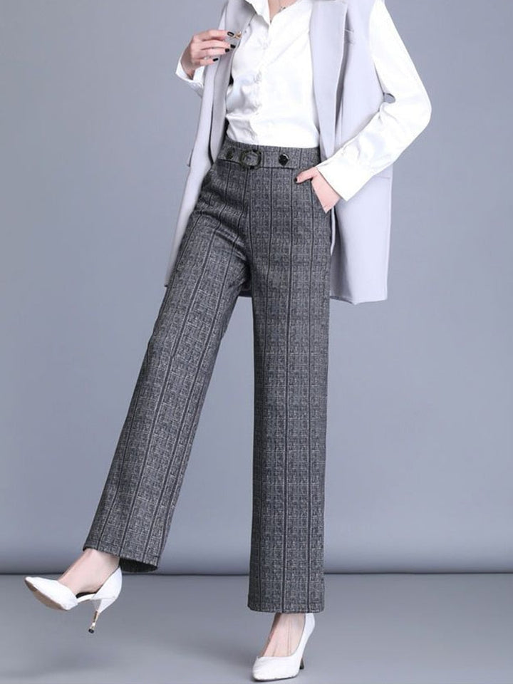 Pantalon Zita - Pantalon de bureau pour femme avec taille haute - Stylé et confortable pour le travail au quotidien