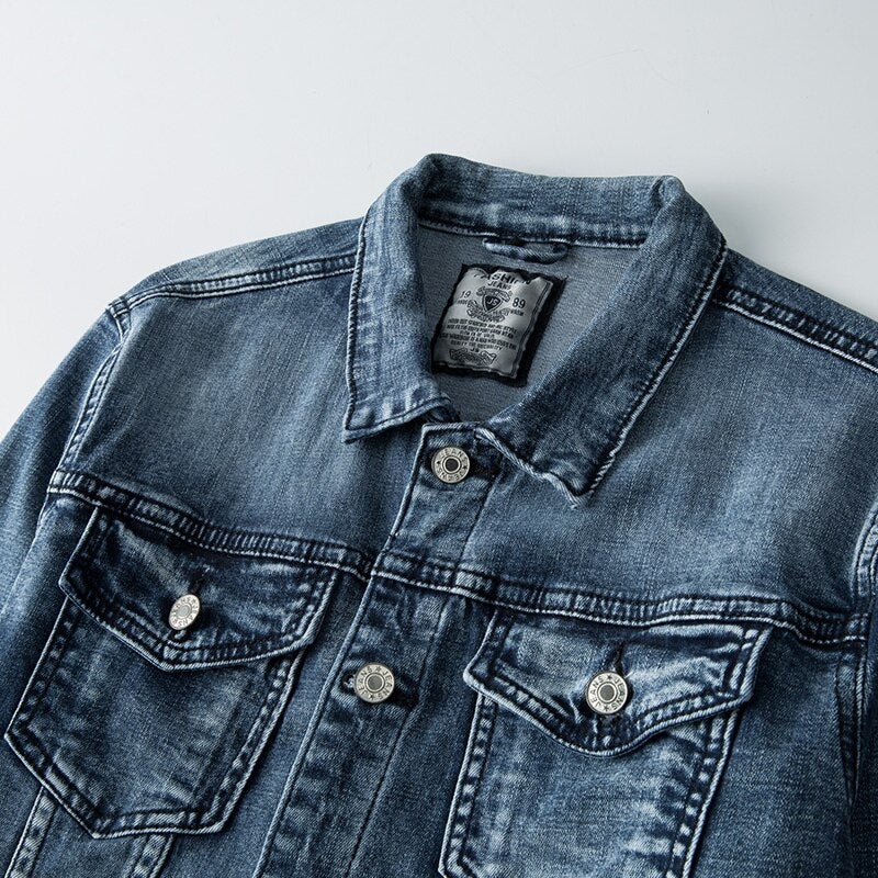 Veste en jean bleu héritage