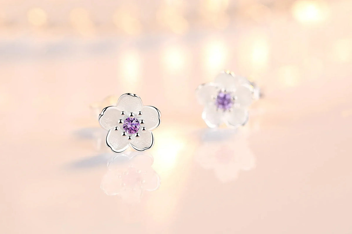 Boucles à Clous Zircone Cubique Argent Sterling Édition Exclusive Atelier