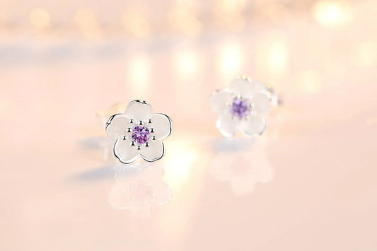 Boucles à Clous Zircone Cubique Argent Sterling Édition Exclusive Atelier