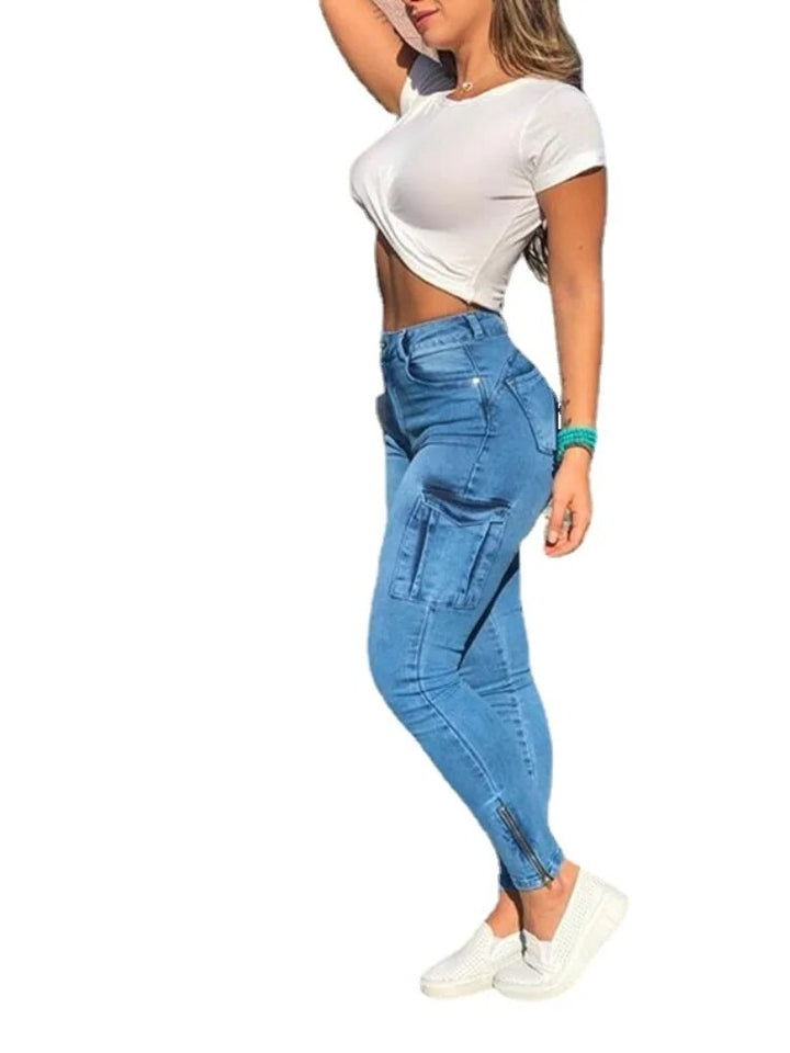 Jean crayon taille haute pour femme Gylli