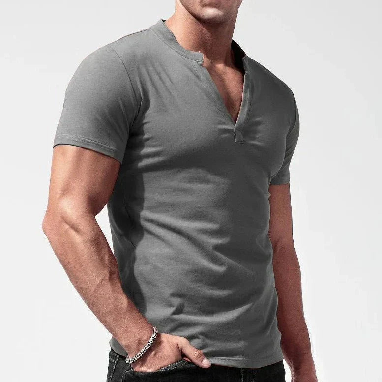 Recon - T-shirt Henley en coton