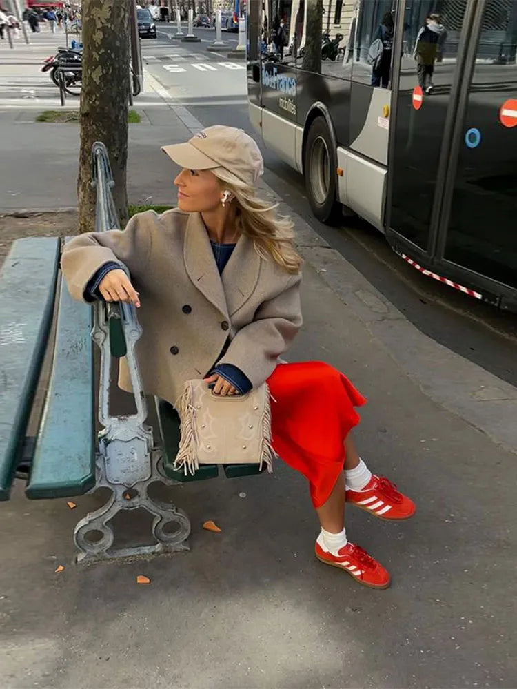 Manteau en laine élégant pour femme