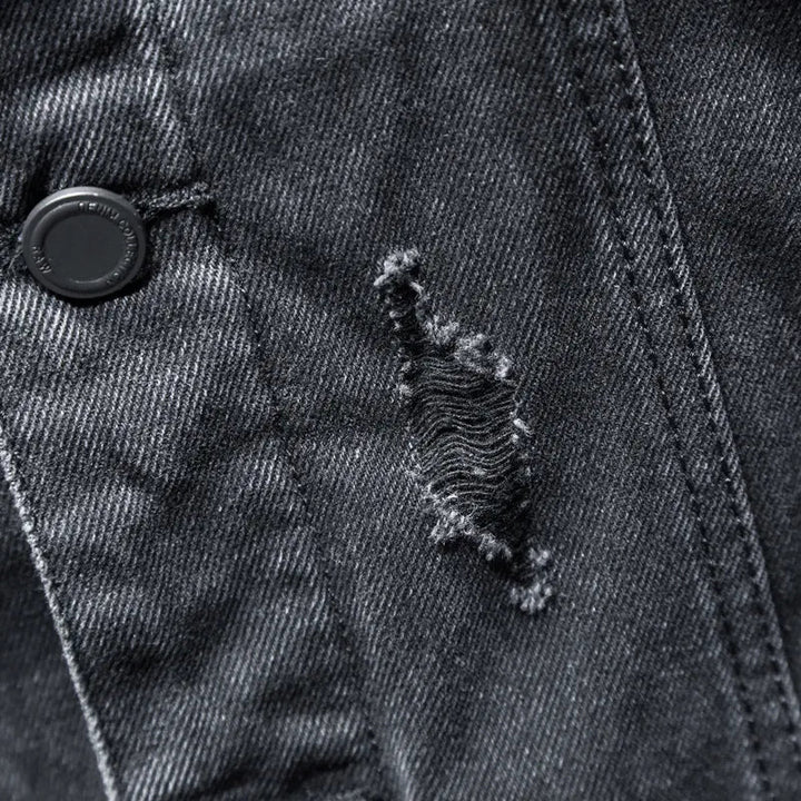 Veste à capuche en denim pour hommes - Shinji