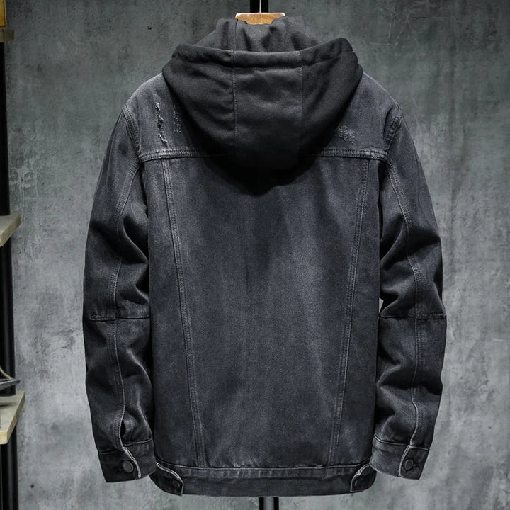 Veste à capuche en denim pour hommes - Shinji