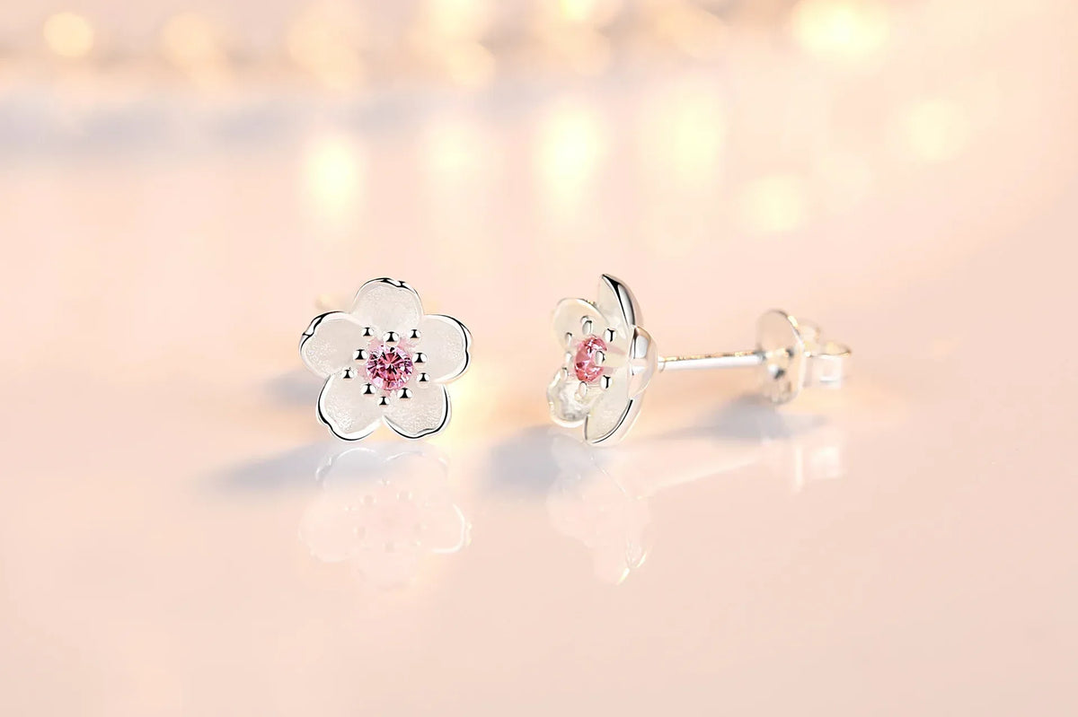 Boucles à Clous Zircone Cubique Argent Sterling Édition Exclusive Atelier