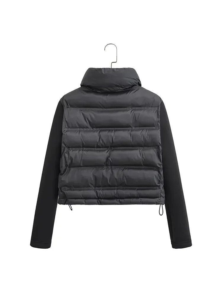 Veste à patte zippée à manches longues pour femmes