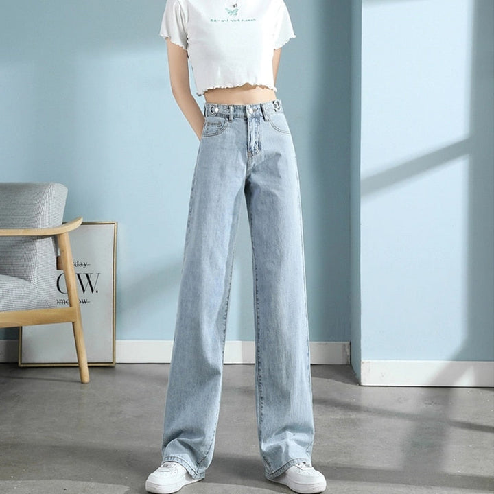 Pantalon Ginevra - Jeans large et tendance avec une taille haute pour un confort stylé